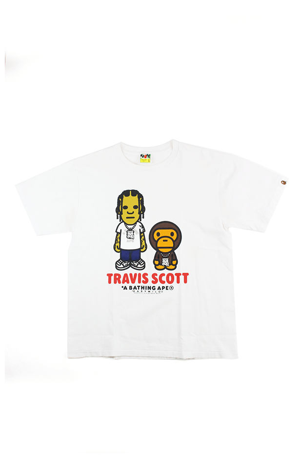 bape x travis scott tee white - SaruGeneral