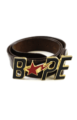 Ceinture Bapesta en cuir marron