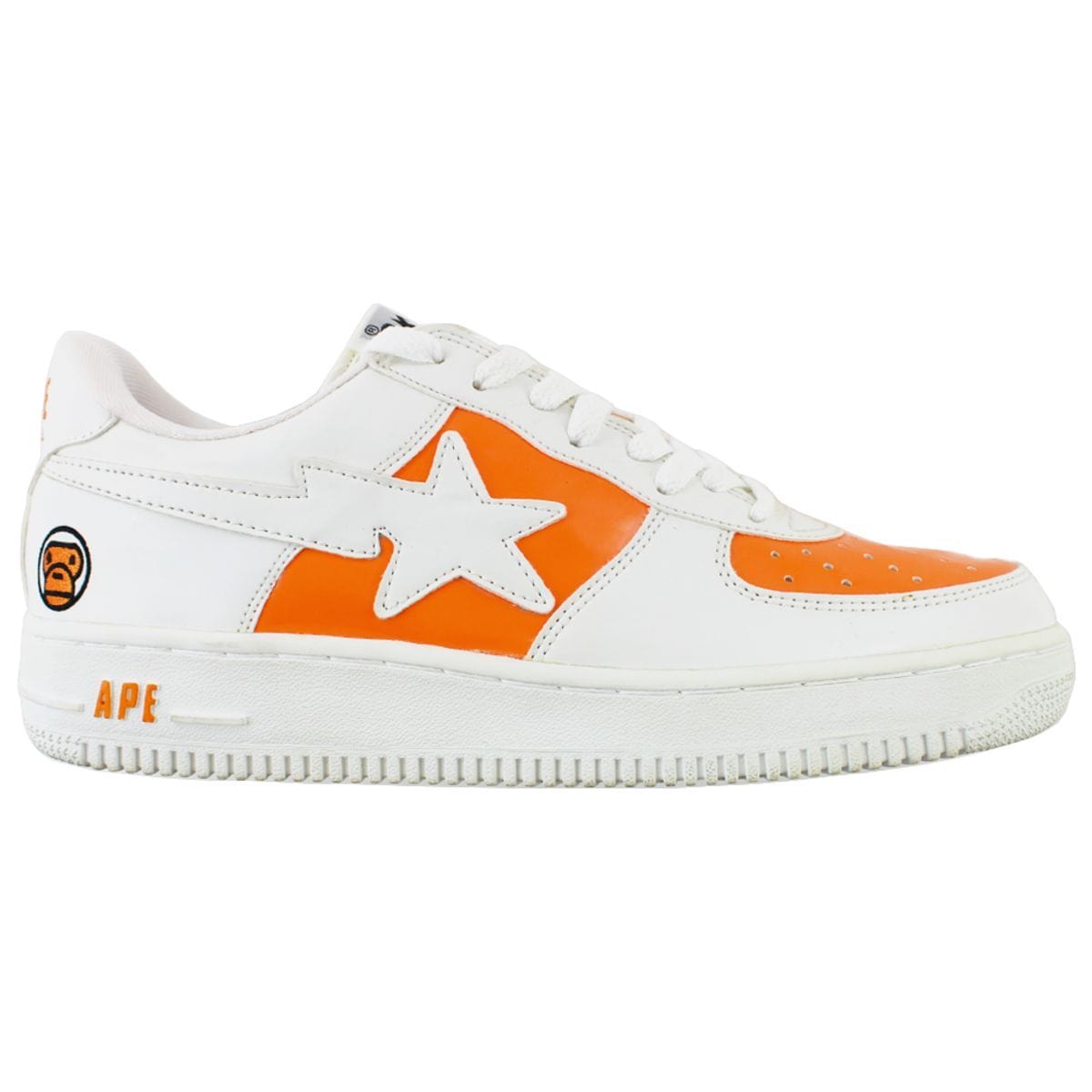 Bapesta Orange white Milo Face - SaruGeneral