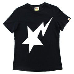 T-shirt Bapesta avec logo blanc et noir