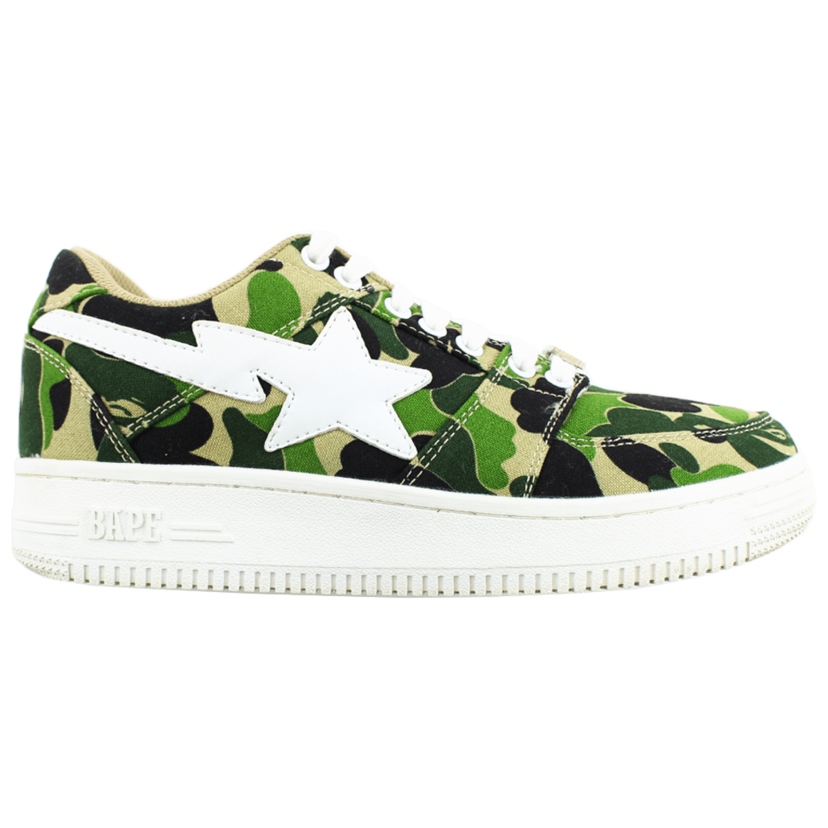 Bapesta White Sta ABC Green Camo - SaruGeneral