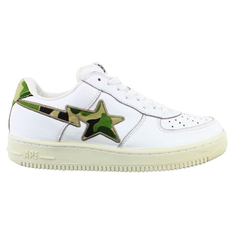Bapesta ABC Green Camo Sta White