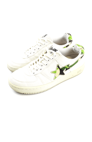 Bapesta white-ABC Green Camo Sta