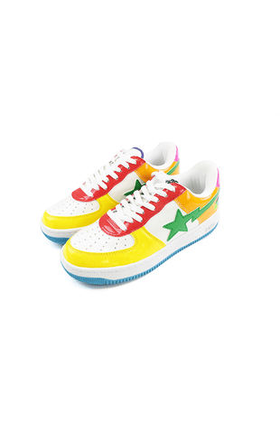 Bapesta yellow-red-blue white