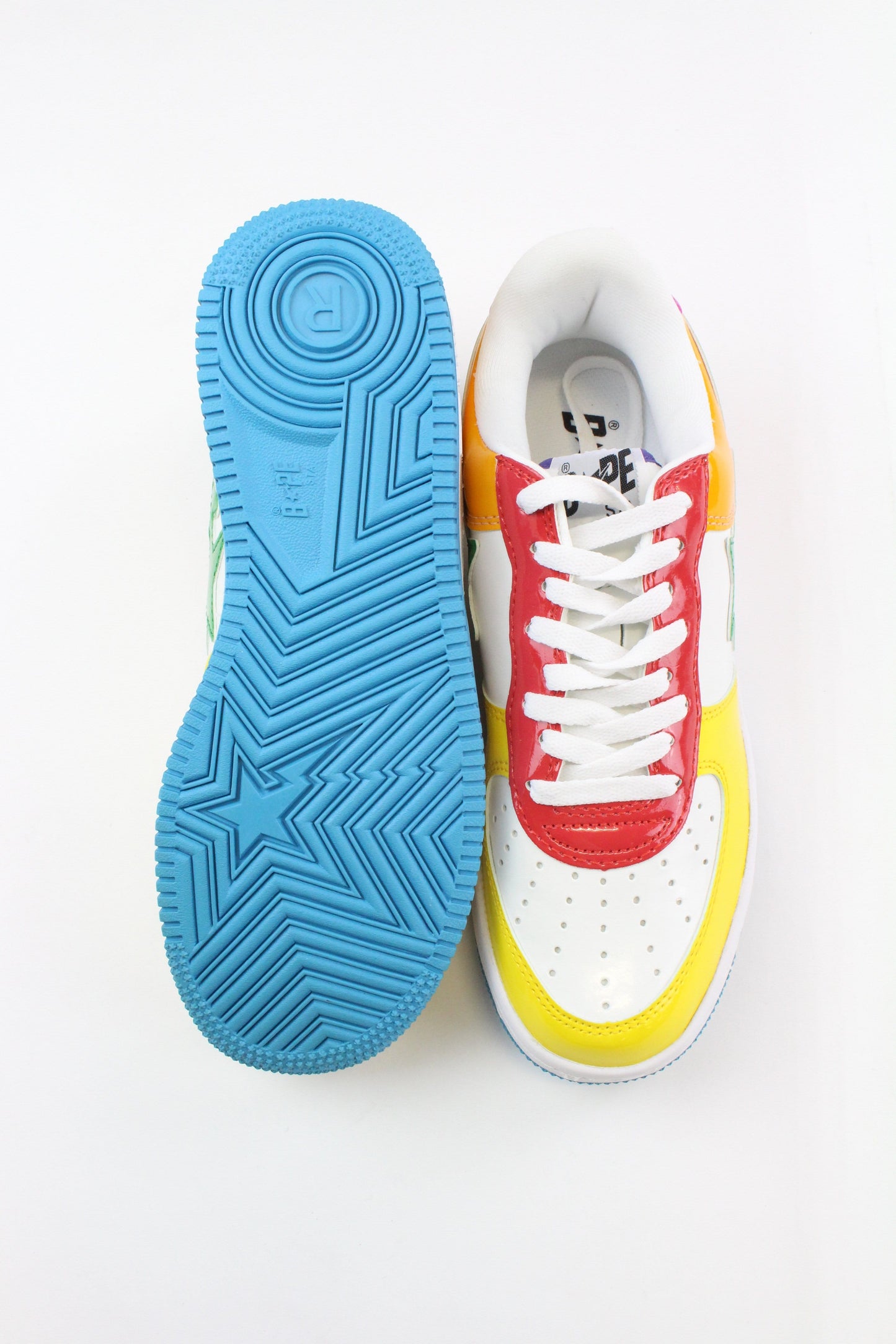 Bapesta yellow-red-blue white - SaruGeneral