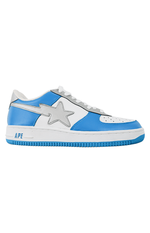 Bapesta Blue White Silver