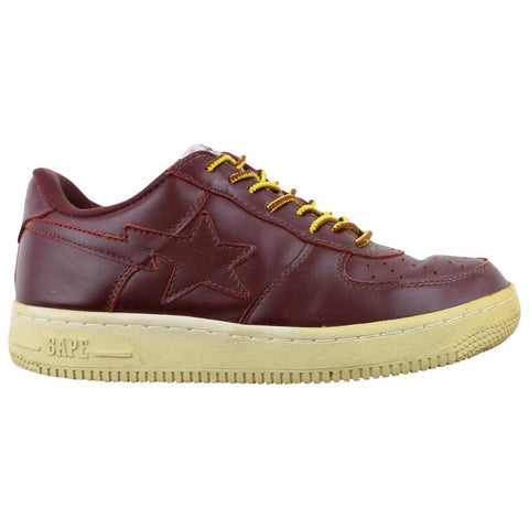 Bapesta Leather Maroon