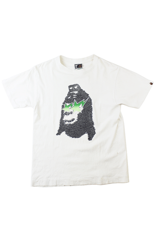 Bapesta Eyes Ape Head Tee White