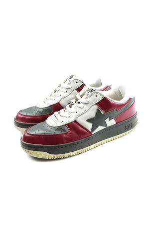 Bapesta Grey Red White