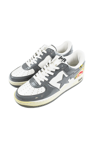 Bapesta Grey White Tiger