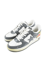 Bapesta Gris Tigre Blanc