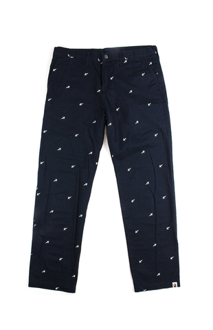Bapesta Logo Monogram Pants Navy