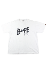 T-shirt camouflage spatial avec logo Bapesta blanc