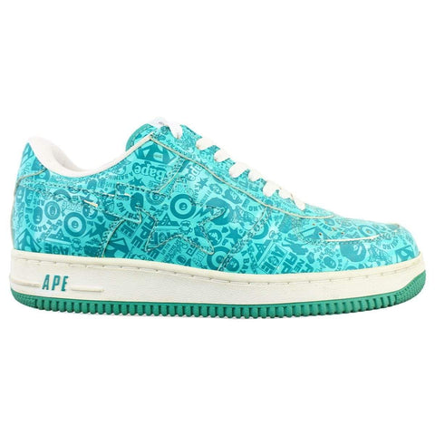 Bapesta Multilogo Pattern teal