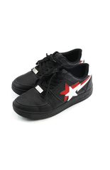 Bapesta Rouge et Blanc double sta Noir
