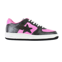 Bapesta Pink & Black Snakeskin