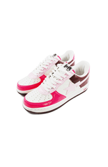 Bapesta Rose Marron Blanc