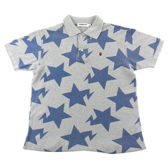 Polo Bapesta Blue Star Gris