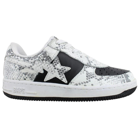Bapesta Snakeskin Black White