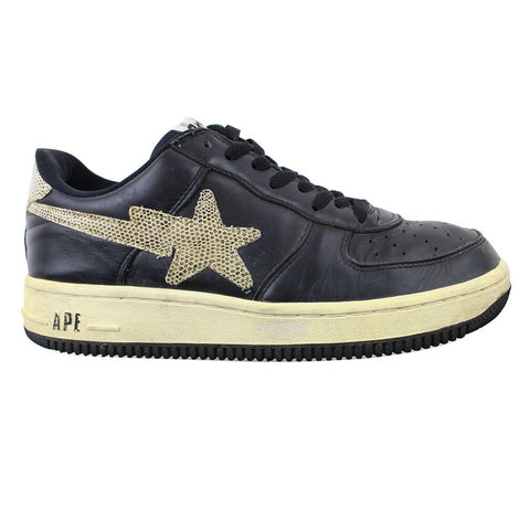 Bapesta Snakeskin Star Black