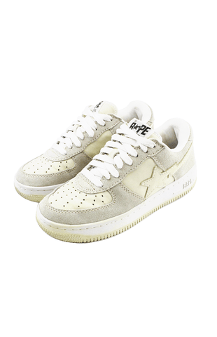 Bapesta Tan Grey Suede