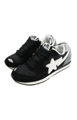 Bapesta Trainer Black White Grey