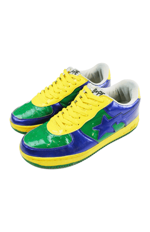 Bapesta Yellow Blue Green