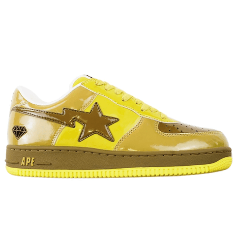 Bapesta Yellow Brown Diamond