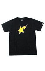 T-shirt Bapesta Yellow Star noir