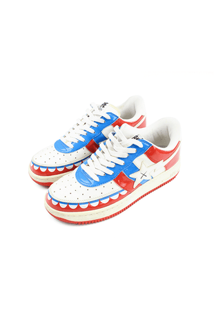 Bapesta x Kaws Chomper Red & Blue