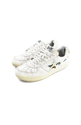 Bapesta x kaws milo face flower sta-white