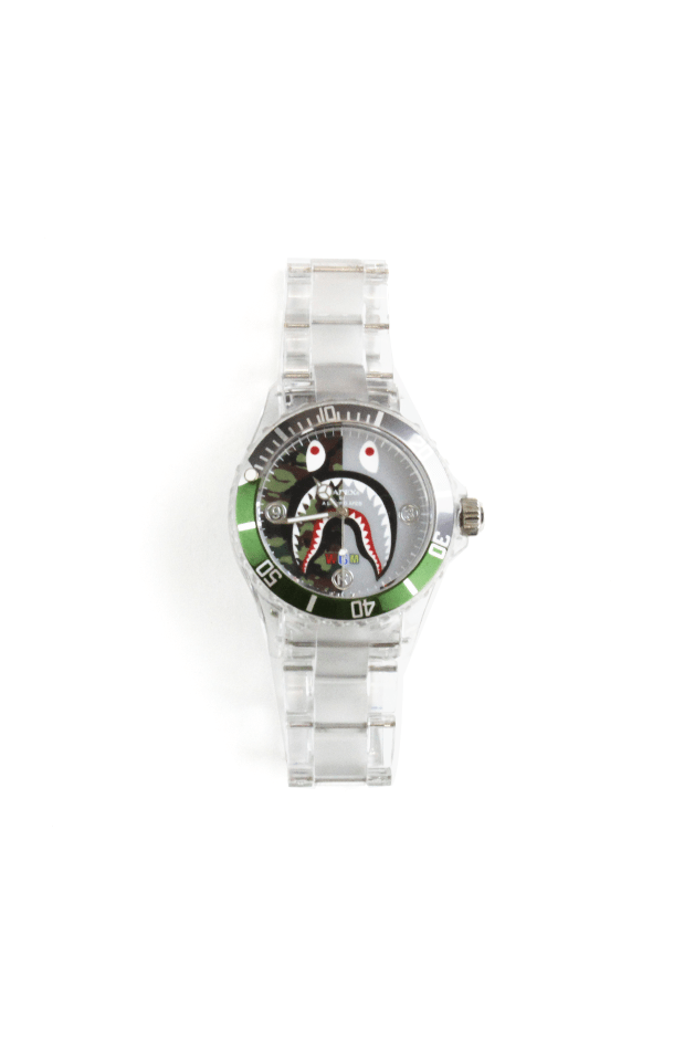 Bapex 1st Green Camo Shark Face Clear - SaruGeneral