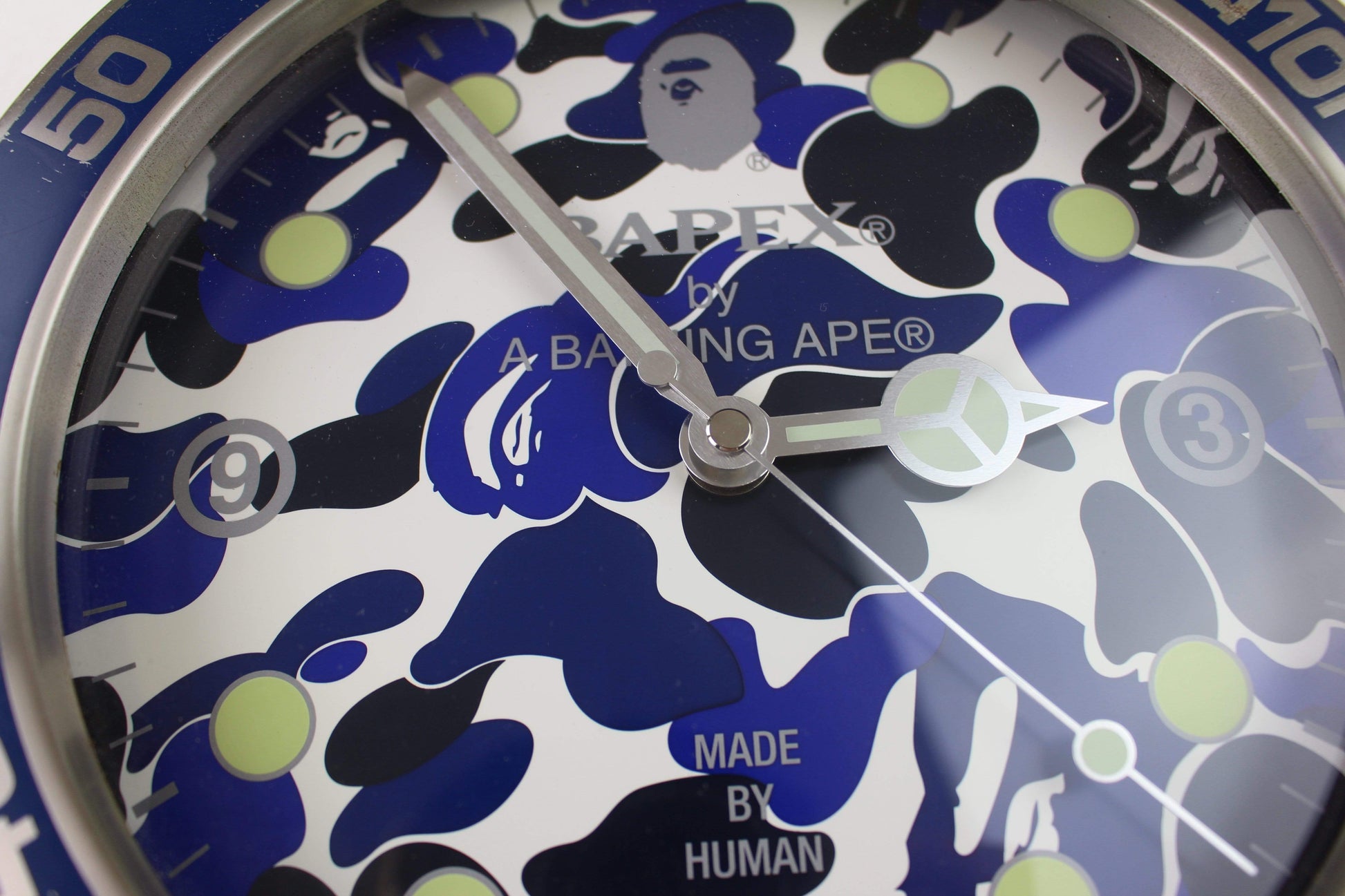 Bapex ABC Blue White Camo Clock - SaruGeneral