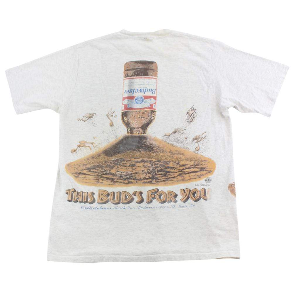 Budweiser Ants Graphic Tee Grey - SaruGeneral