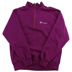 Pull Champion à quart de zip violet