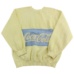 Pull ras du cou Coca Cola jaune