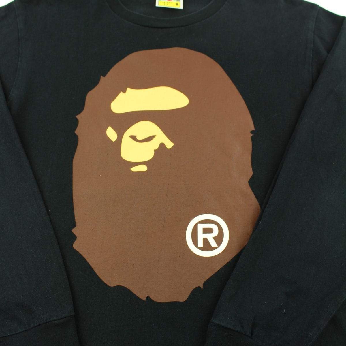 Bape Original Big Ape Logo LS Black - SaruGeneral