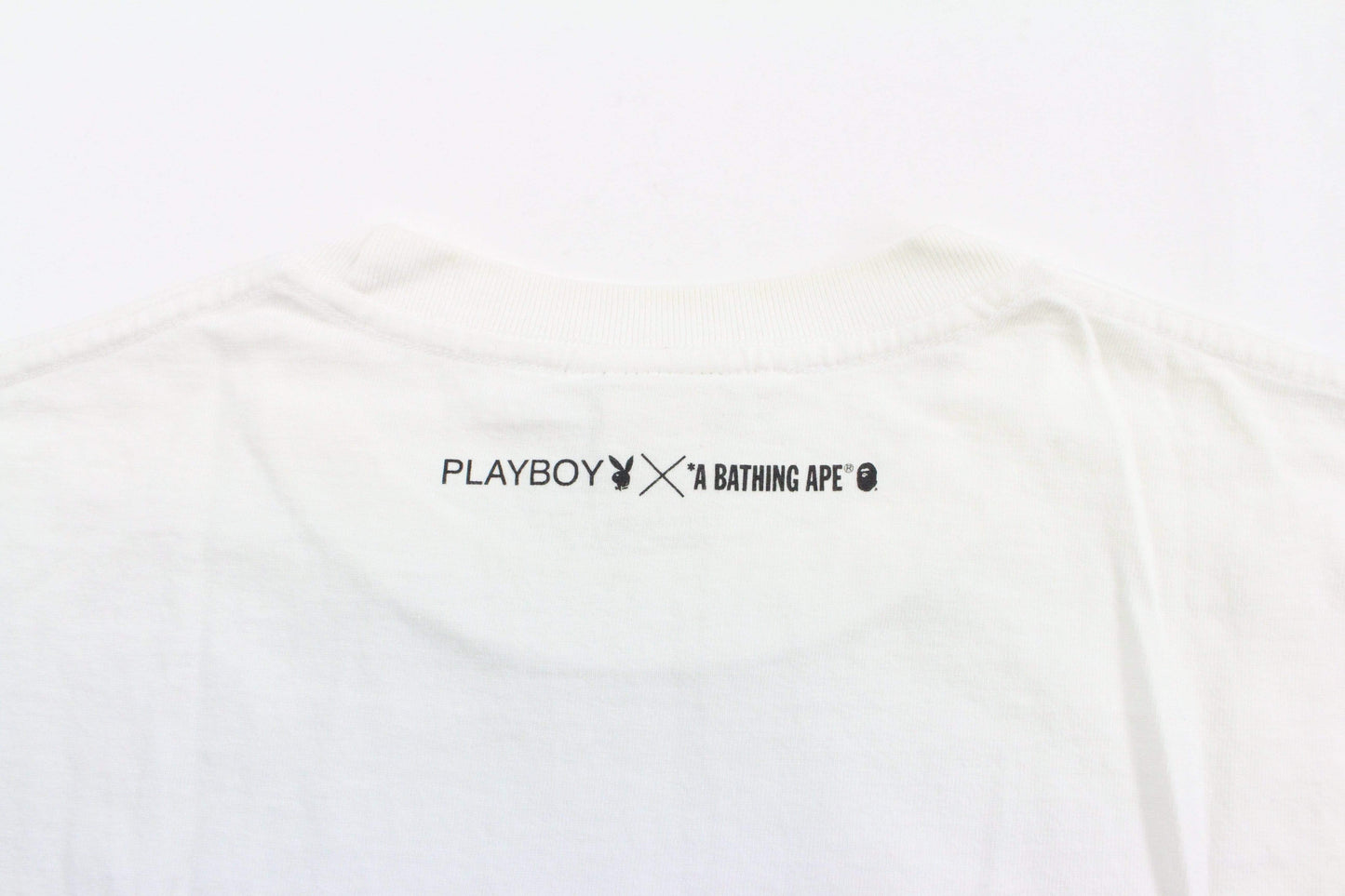 Bape x Playboy Tee White - SaruGeneral