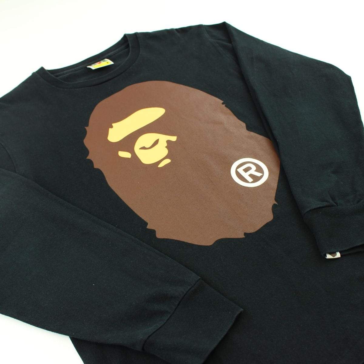 Bape Original Big Ape Logo LS Black - SaruGeneral