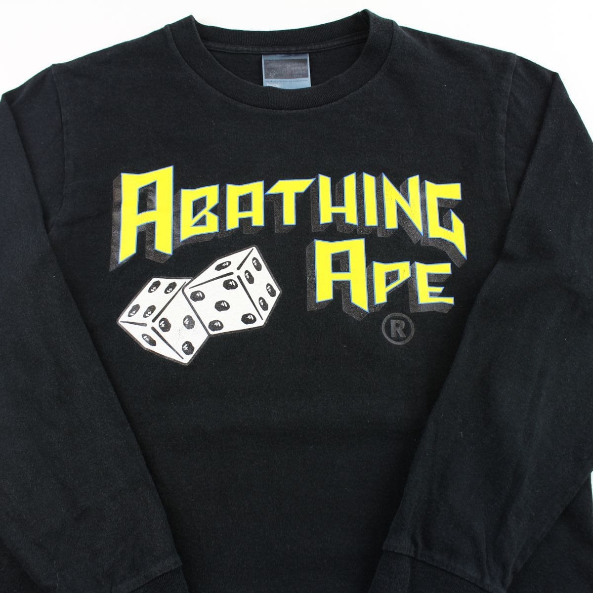 Bape A Bathing Ape Dice Logo LS Black - SaruGeneral