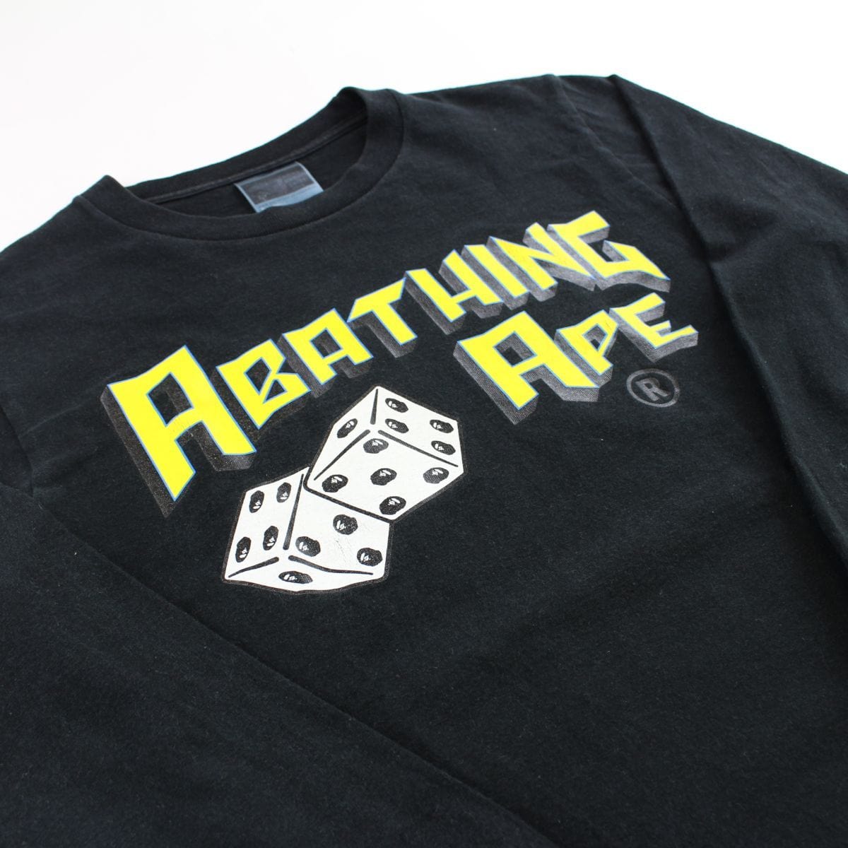 Bape A Bathing Ape Dice Logo LS Black - SaruGeneral