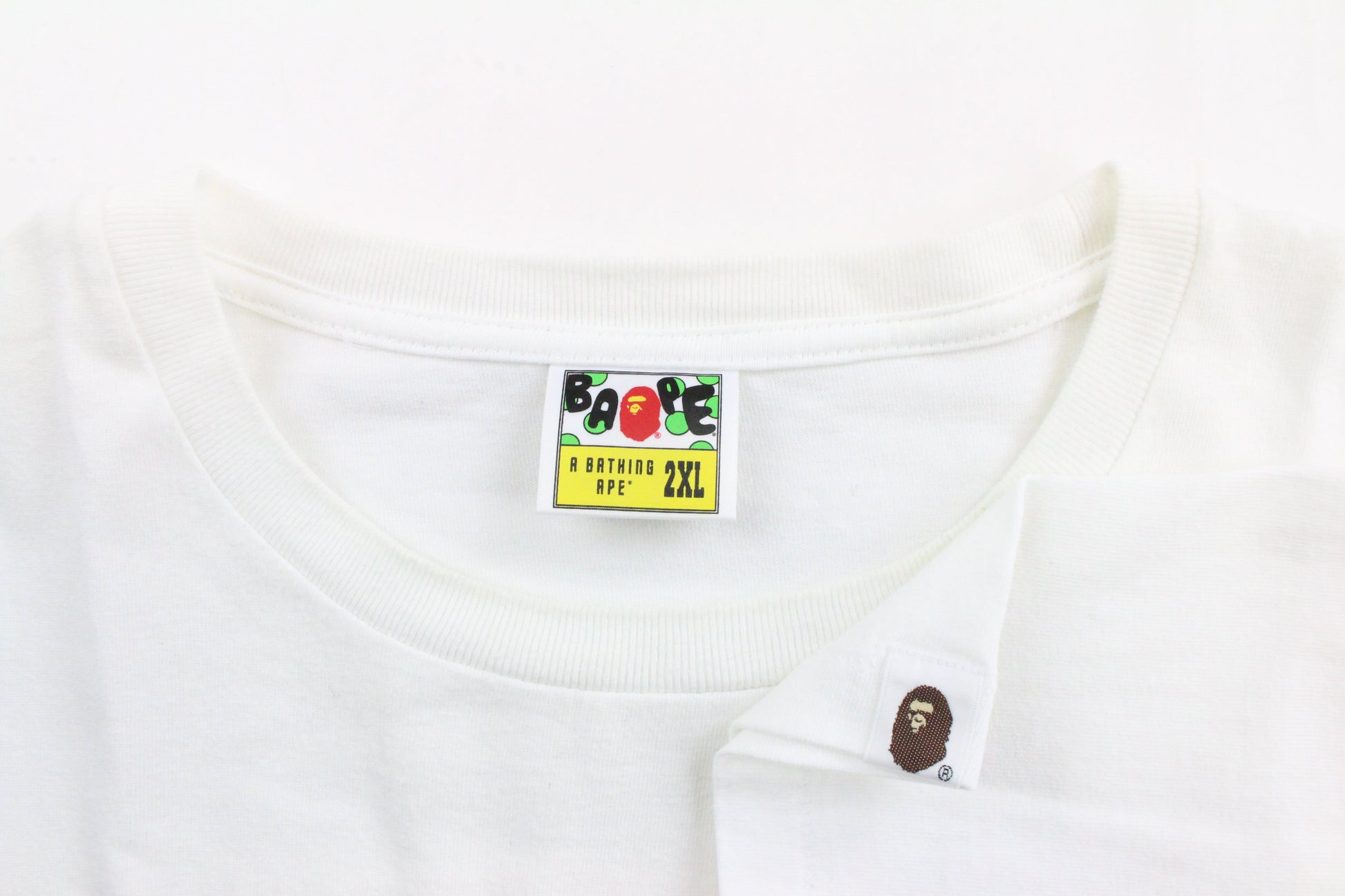 Bape Busy Works Circle Logo Tee White - SaruGeneral