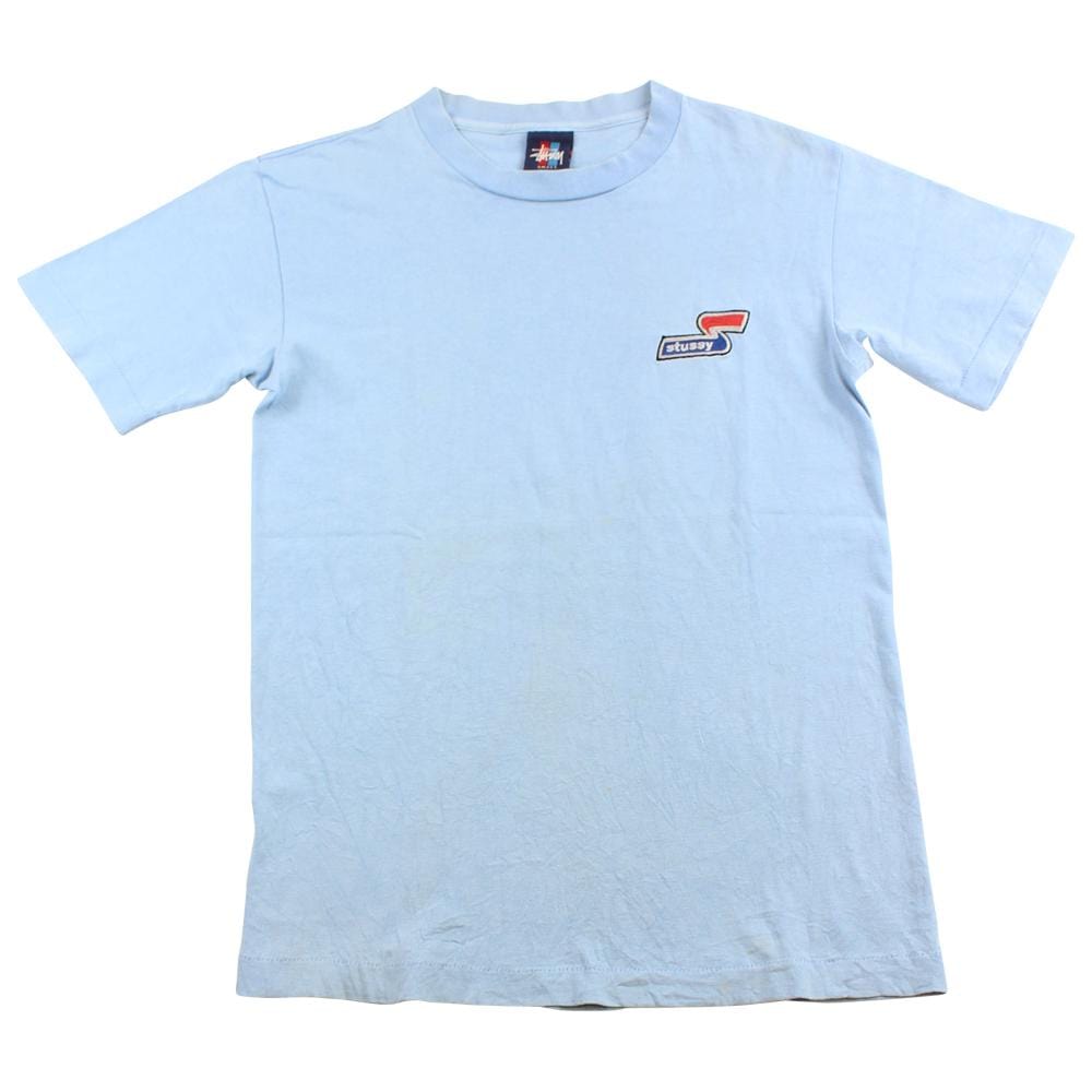 stussy embroidered S logo tee baby blue - SaruGeneral