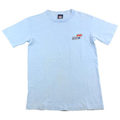 stussy embroidered S logo tee baby blue
