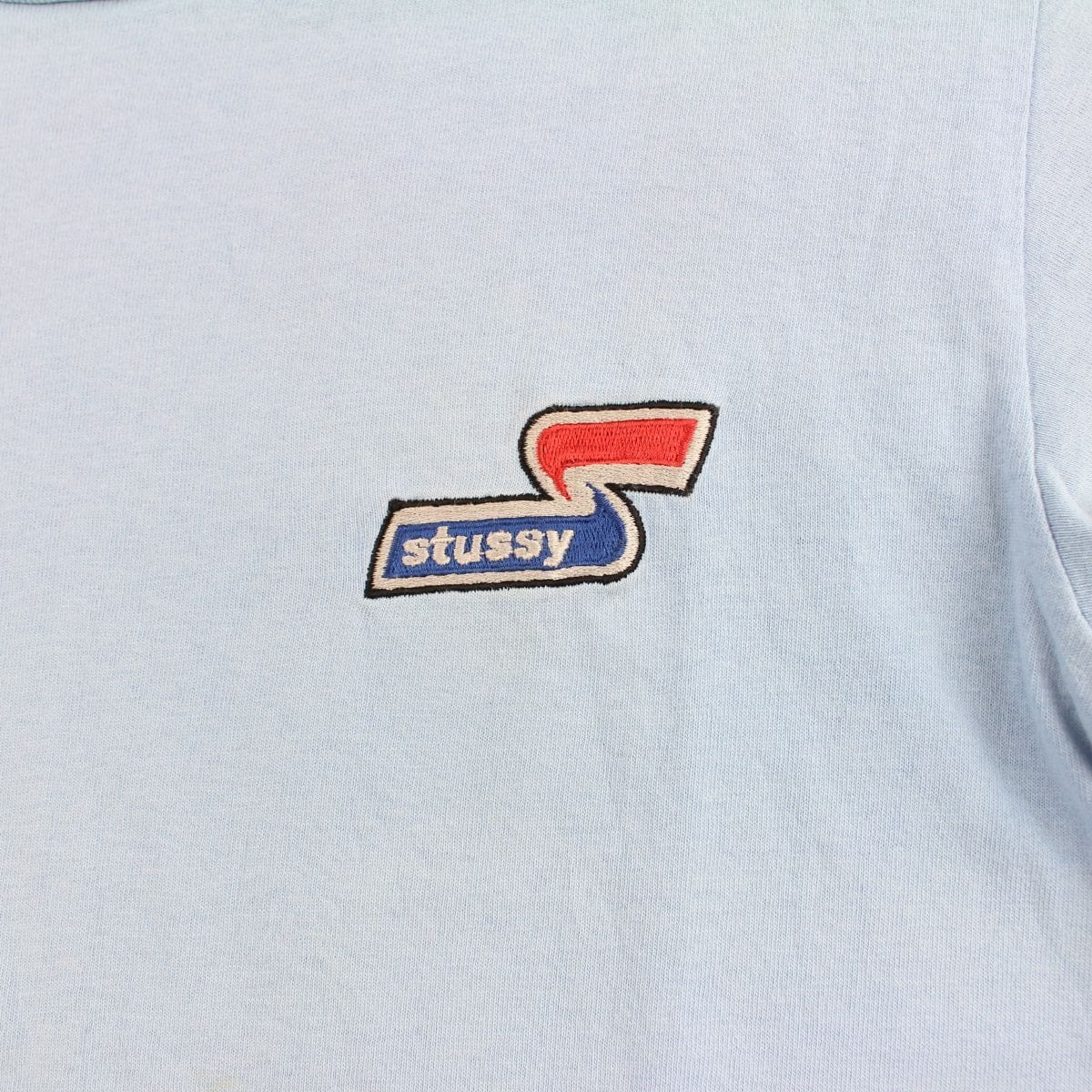 stussy embroidered S logo tee baby blue - SaruGeneral
