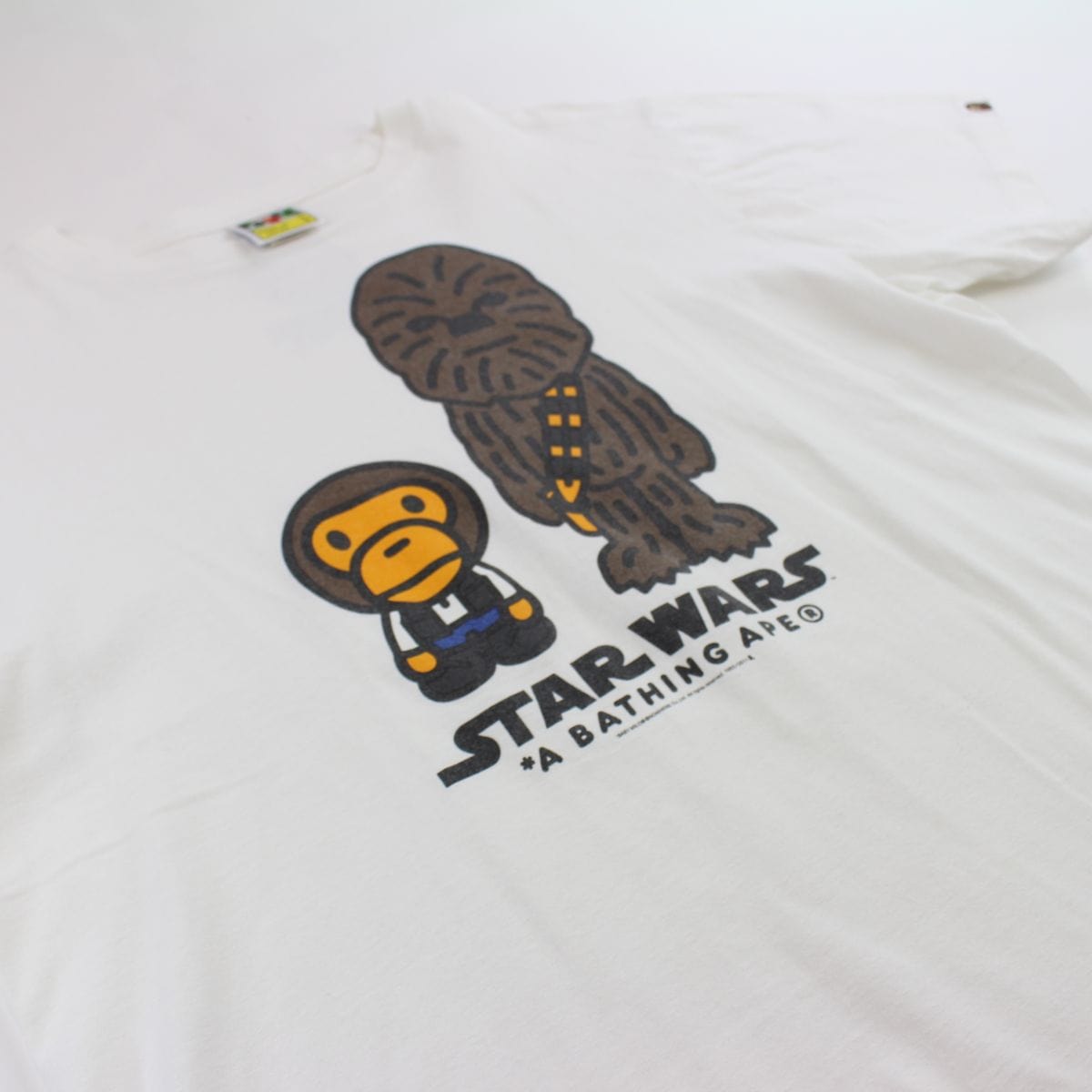 Bape x Star Wars Chewbacca Tee White - SaruGeneral