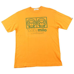 Bape Double baby Milo Logo Tee Orange