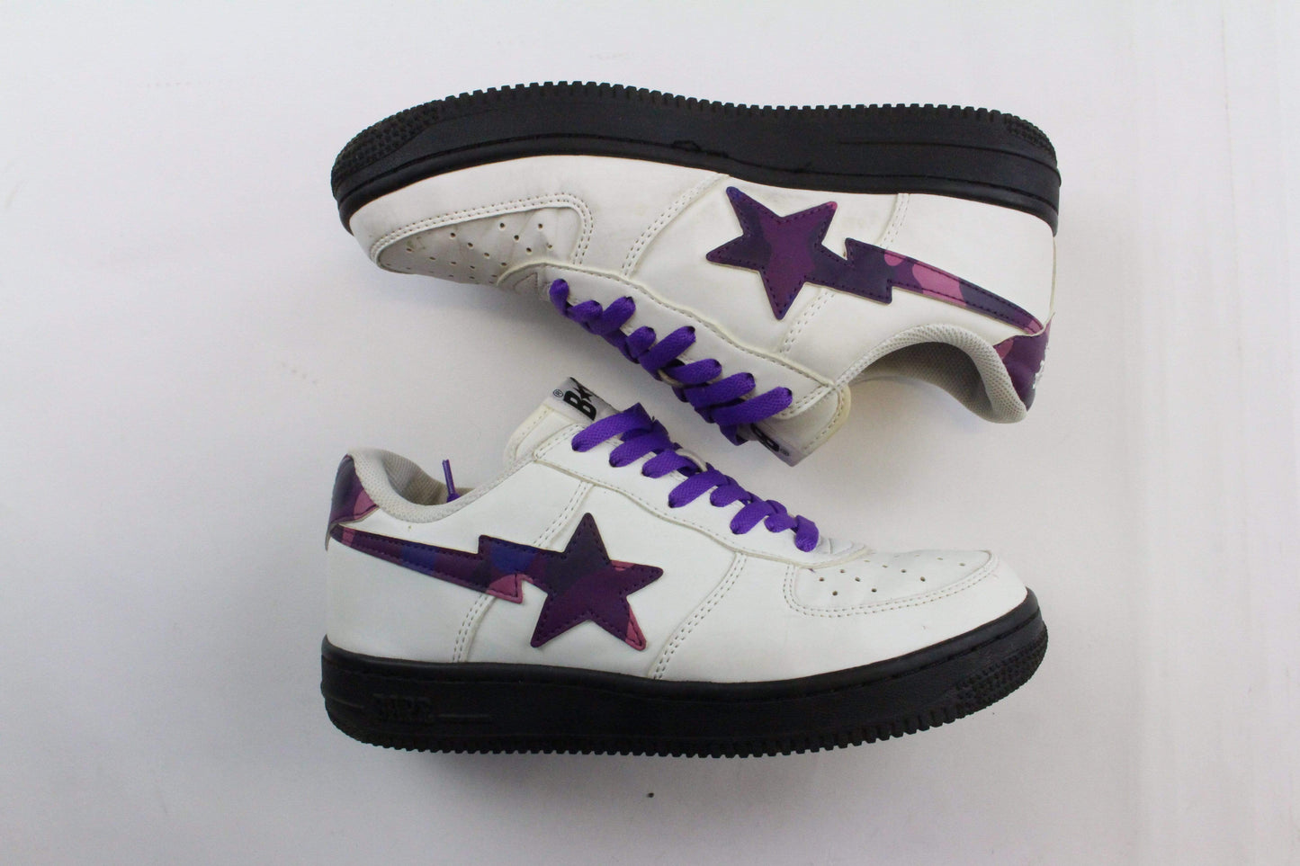 Bapesta Purple Camo Star on White - SaruGeneral