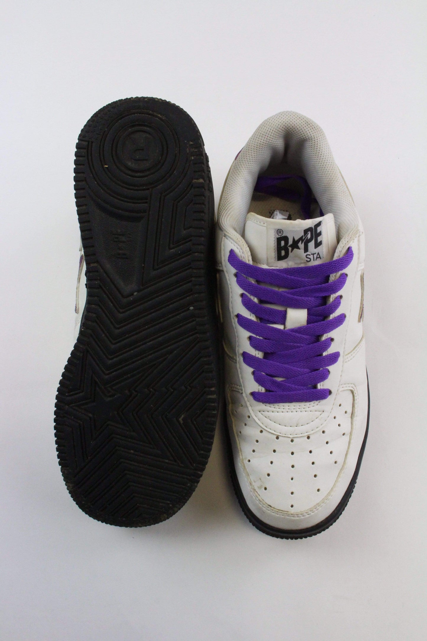 Bapesta Purple Camo Star on White - SaruGeneral