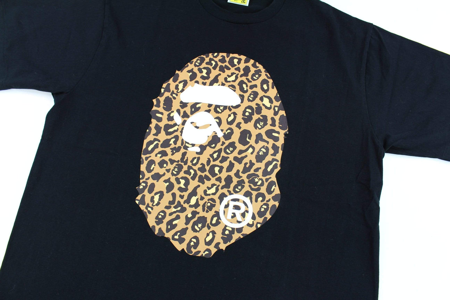 bape leopard big ape logo tee black - SaruGeneral